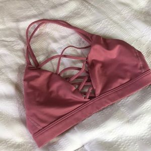 Pink cut out sports bra Victoria’s Secret